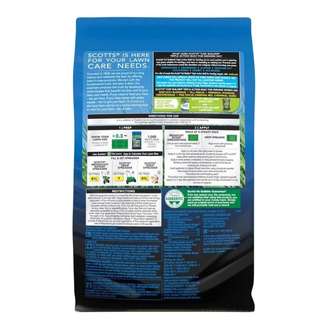 Scotts: Turf Builder Triple Action – Built for Seeding – 4,000 sqft